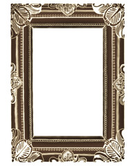 アンティークな額縁　こげ茶　黒