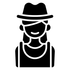 female gardener illustration