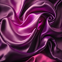 Purple pink silk satin