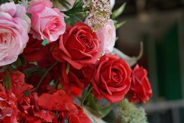 valentines day multi color flower background