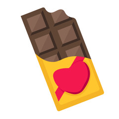  Chocolate Bars Valentine Day Illustration