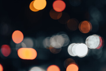 Bokeh in the night city