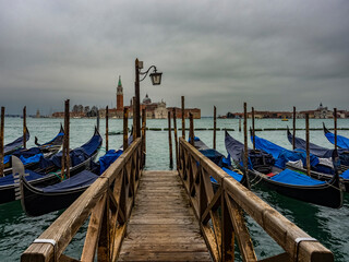 Fototapeta na wymiar A rainy day in Venice