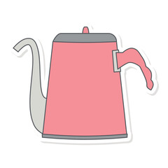Long Neck Teapot Coffee Maker Sticker Tools Utility