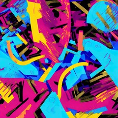 80s / 90s Inspired Abstract Background