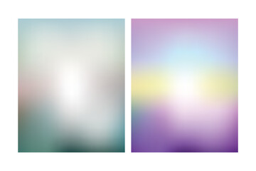 Set of gradient backgrounds