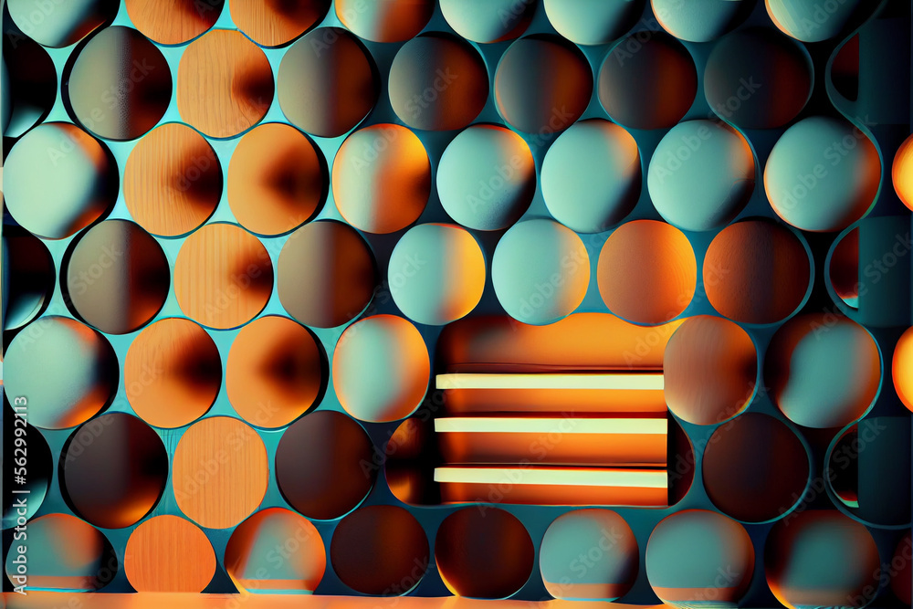 Poster Minimalism retro style concept. Background pattern for design.