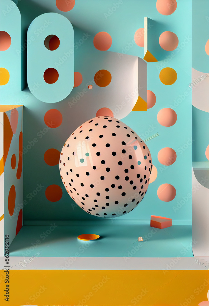 Aufkleber minimalism retro style concept. background pattern for design.