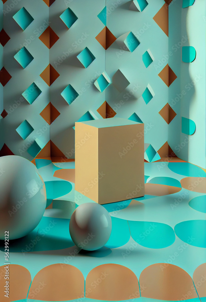 Poster Minimalism retro style concept. Background pattern for design.