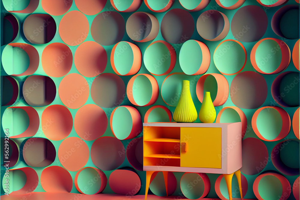 Poster Minimalism retro style concept. Background pattern for design.