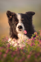 Border collie beautiful dog portrait