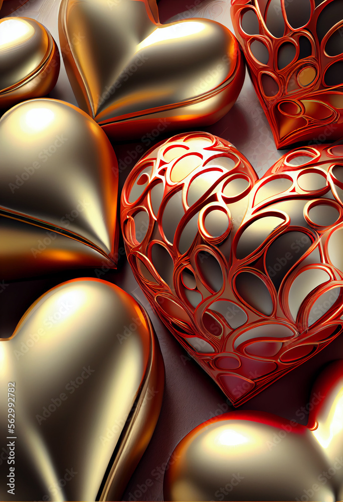 Poster beautiful st. valentine's day background pattern for design.
