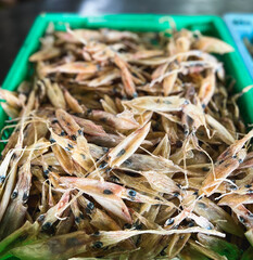 dried little octopus. ingredient for cooking.
