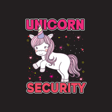 unicorn security T shirt design