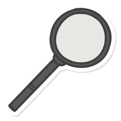 Aesthetic Magnifying glass Sticker Back To School