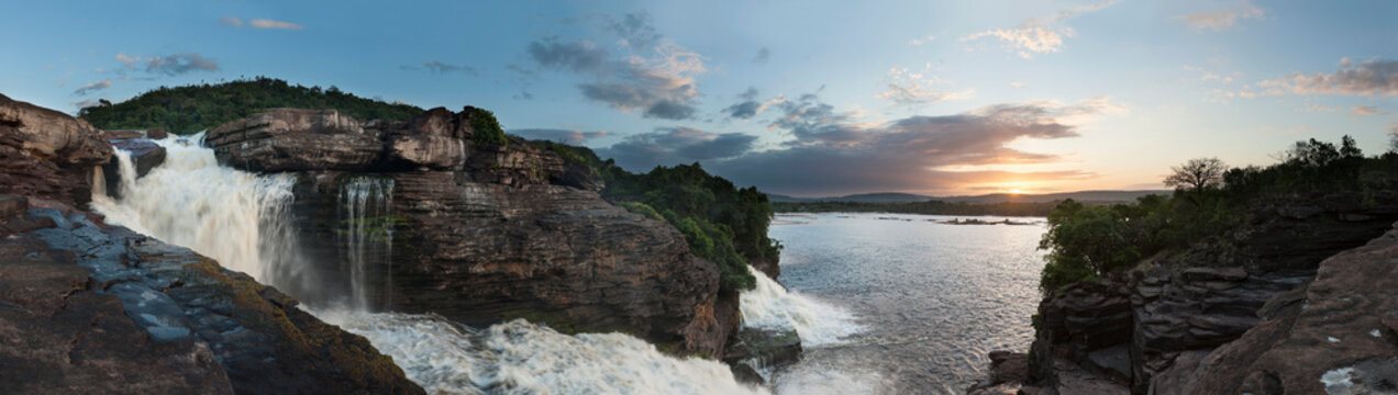 Waterfall, Canaima National Park, Bolivar State, Venezuela