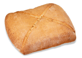 Loaf of Bozza bread, Typical Tuscan bread of peasant origin