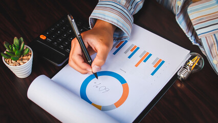 A marketer is working on a business development plan.
