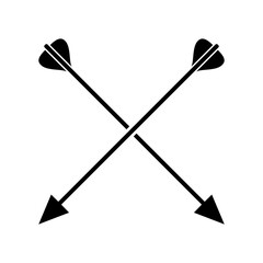 Arrow icon vector. Archery illustration sign. Arrow symbol or logo.