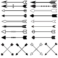 Arrow icon vector set. Archery illustration sign collection. Arrow symbol or logo.