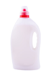 white detergent bottle for packaging isolated on white background
