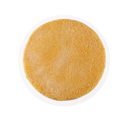 Napoleon Cake on a white plate top view