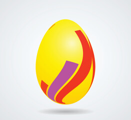Easter Egg Design. Vector oval shape
