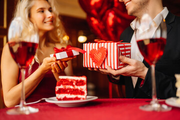 Surprise for Valentine's day. Romantic day together. 