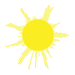 Weather Logo .vector Sun Icon .