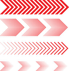 sideways. dotted sign. Arrow element for your design.Striped direction. vector illustration
