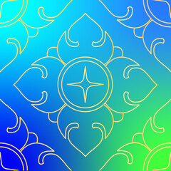 Obraz premium Kbach Khmer Partern 01