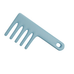3D rendering Minimalist comb for hair