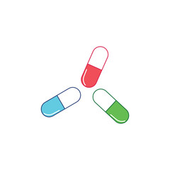 
Pills Icon vector illustration design
