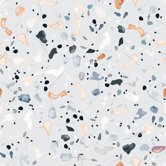 Terrazzo Texture Vector. Flooring Seamless Pattern