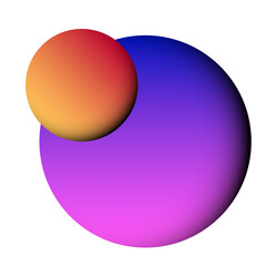 abstract sphere isolated on white background transparent background png file