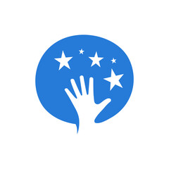 Reach star dreams logo vector