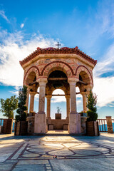 Fototapeta premium A beautiful ark from a monastery in Greece.