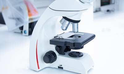 microscope at the biology, medicine and medical laboratory 