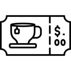 Tea Ticket Icon