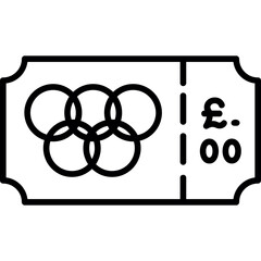 Olympic Ticket Icon