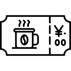 Coffee Ticket Icon