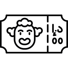 Circus Ticket Icon