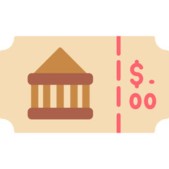 Museum Ticket Icon