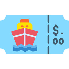 Boat Ticket Icon