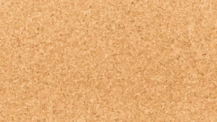 Fotobehang Vector realistic cork texture. Cork board horizontal background. Natural tree to do list backdrop. Plywood construction, top view. Corkboard sheet illustration. Bulletin memo banner © SD Danver