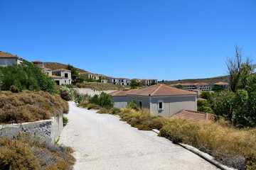 abandoned village on the beach