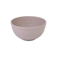 Pink bowl isolated over white background