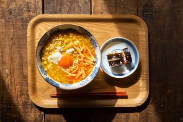 手作りラーメンとキンパ