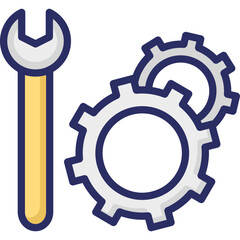 Cogwheel, preferences  Vector Icon which can easily modify or edit

