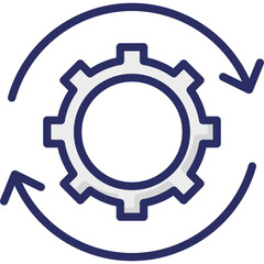 Chain, cog chain  Vector Icon which can easily modify or edit

